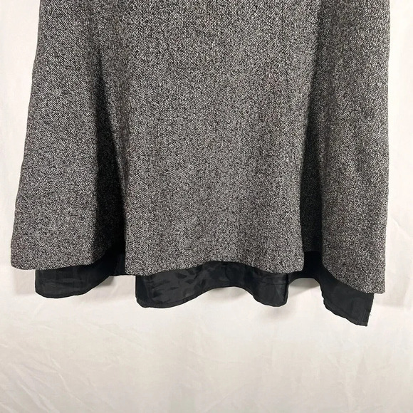 Talbots Midi Skirt Women's 6 Petite Grey Wool Silk Blend Side Zip Pull On - Picture 3 of 7